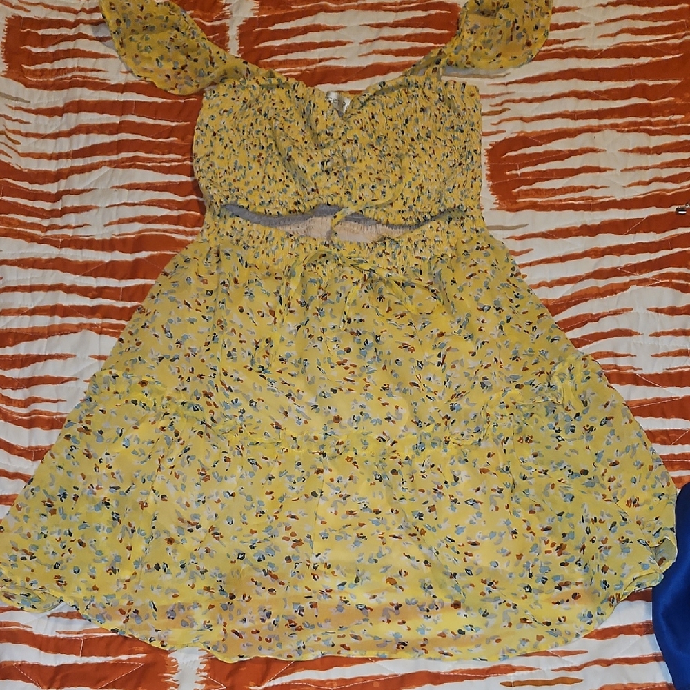 Floral Yellow Dress